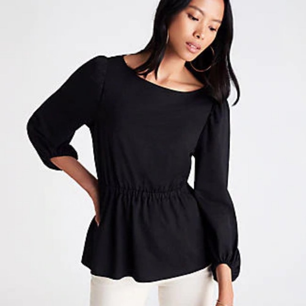 Ann Taylor XS Cinched Waist Top